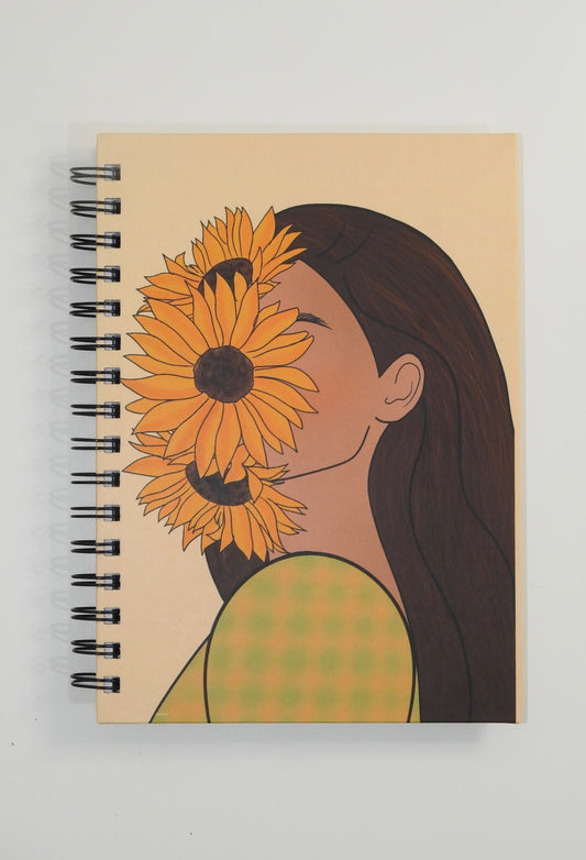 Sunflower A5 notebook