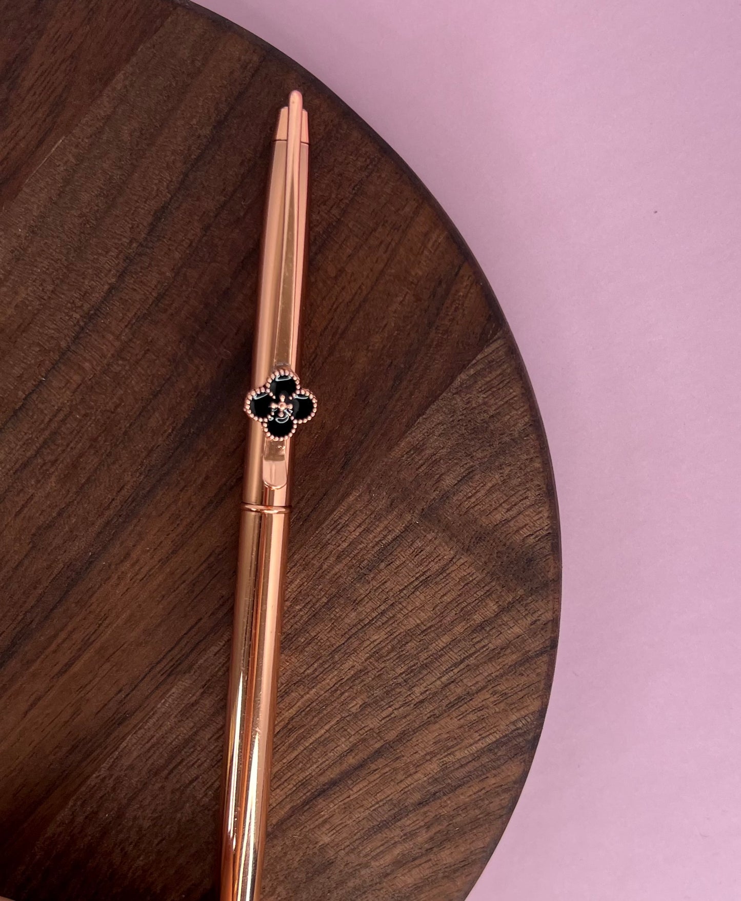 Rose gold rose pen